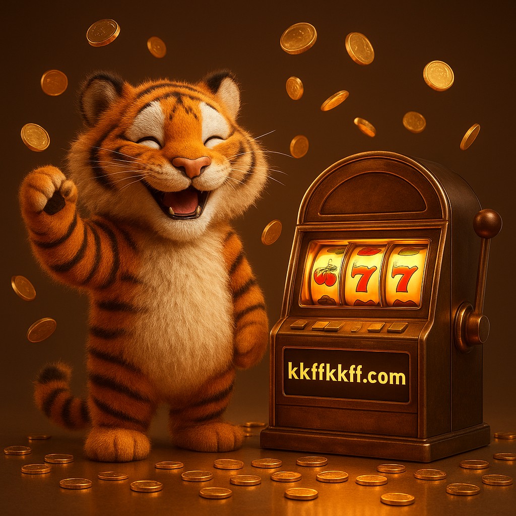 kkff-এ একটি বাঘছাগল শাবক তার গেম জয় নিয়ে উল্লাস করছে